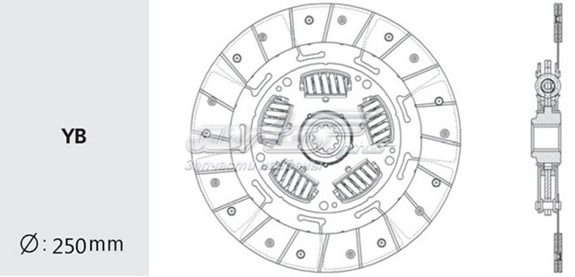 Диск сцепления  VALEO NS66