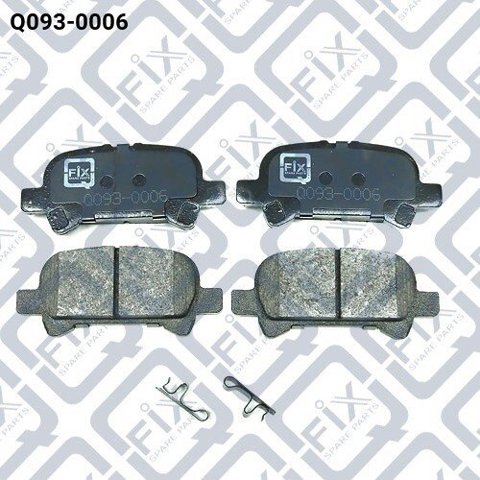 Задні гальмівні колодки Q-fix Q0930006 ціна, від 14.16 USD