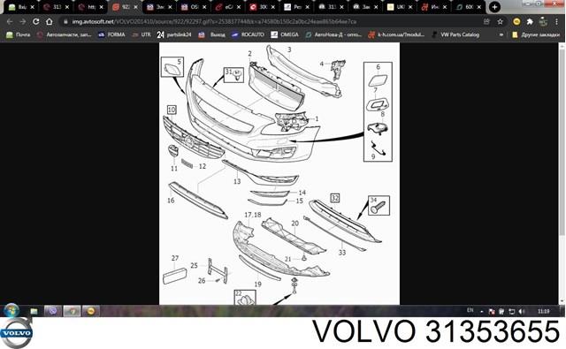 Купити 31353655 Volvo Оправа протитуманки