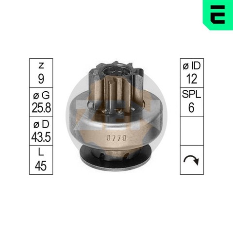 ZN0770 ZEN Привід стартера бендикс