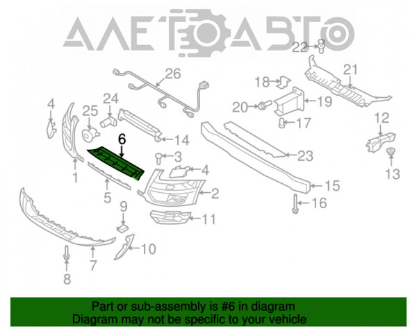 Фартух, дефлектор переднього бампера FPS FP1212223 ціна, від 19.99 USD