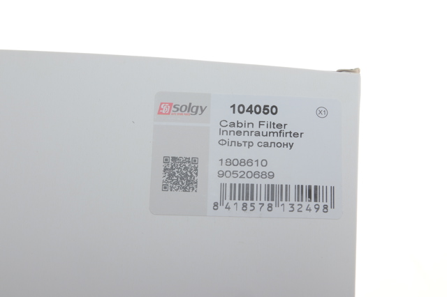 Фільтр салону 104050 Solgy