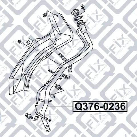 Шланг заливної горловини, паливного бака Q-fix Q3760236 ціна, від 134.14 USD