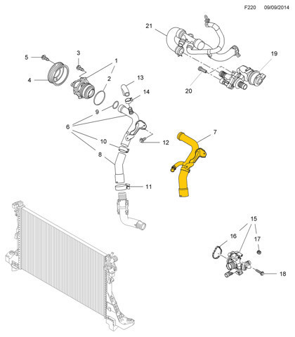 Шланг/патрубок системи охолодження ACS P0158 ціна, від 36.39 USD