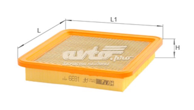 Елемент повітряного фільтра Alpha Filter AF1839S ціна, від 4.32 USD