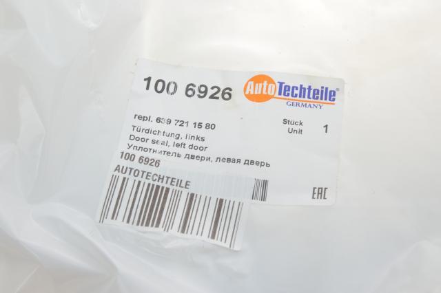 Купити 1006926 Autotechteile Ущільнювач двері передньої лівої (на кузові)