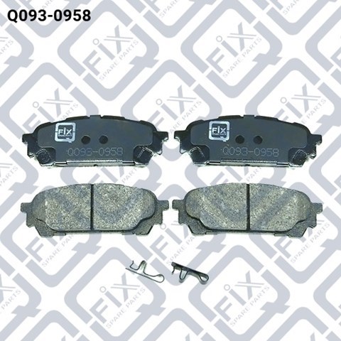 Задні гальмівні колодки Q-fix Q0930958 ціна, від 15.47 USD