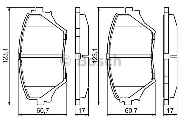 Тормозні колодки Bosch 986424719