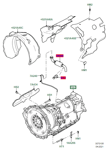 LR093739 Land Rover Автоматична коробка передач
