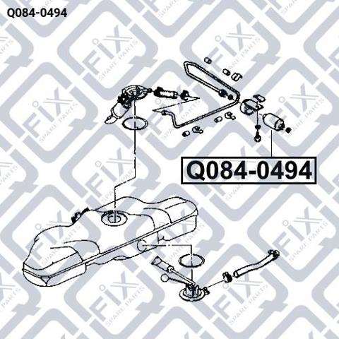 Фільтр тонкого очищення палива Q-fix Q0840494 ціна, від 2.93 USD