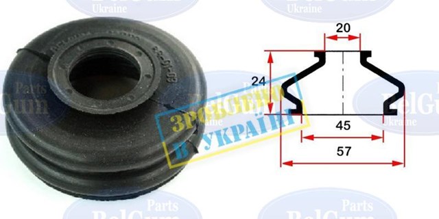 Купити BG0109 Belgum Пильник опори кульової нижній