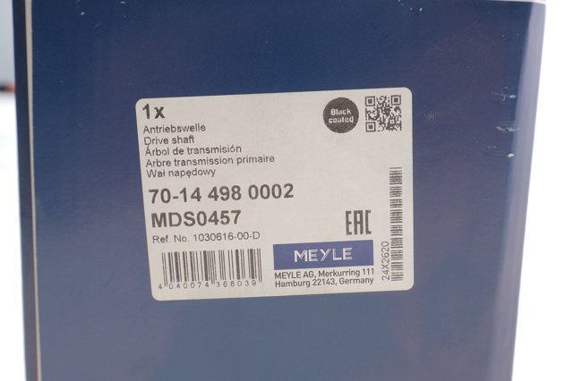 Піввісь права 70144980002 Meyle