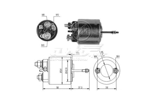 Реле втягуюче стартера VALEO 594054