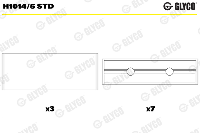H10145STD Glyco Підшипник ковзання клонували