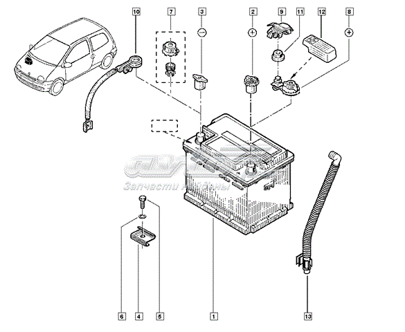 Купити Акумулятор Renault (RVI) (7711238596)