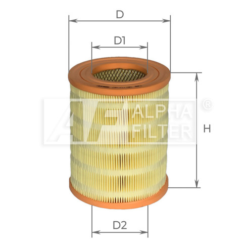 AF0136 Alpha Filter Повітряний фільтр двигуна