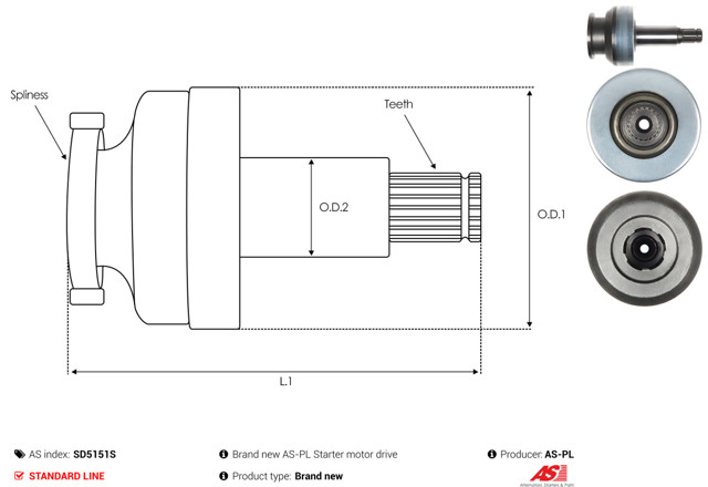 Бендикс AS/Auto Storm SD5151S ціна, від 14.14 USD