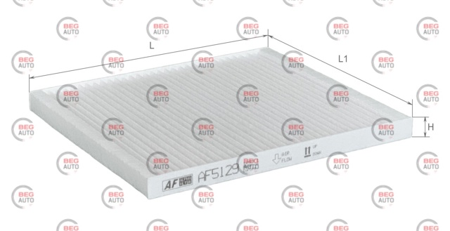 Фільтр повітряний обігрівача Alpha Filter AF5129 ціна, від 2.78 USD