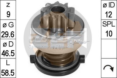 ZN1486 ZEN Привід стартера бендикс