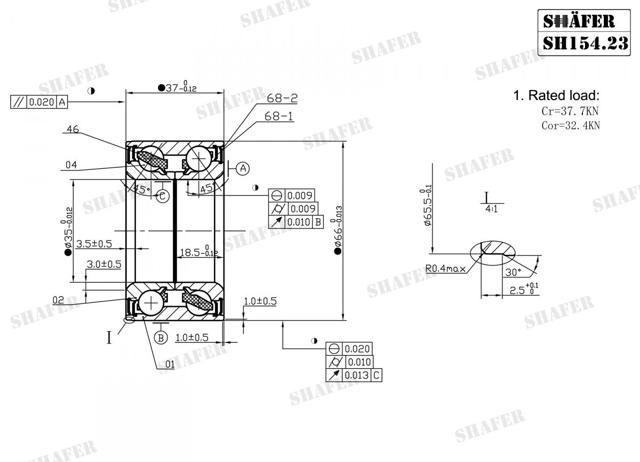 Підшипник ступиці SH15423K Shafer
