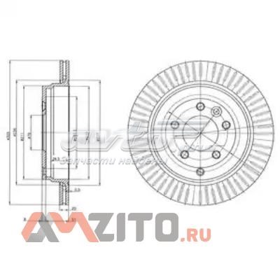 Диск гальмівний задній BG4020C Delphi