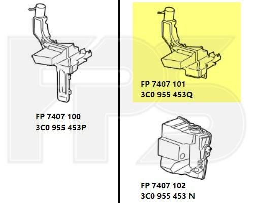 Бачок омивача скла FP7407101 FPS