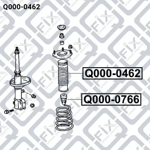 Q0000462 Q-fix Пильник стійки задньої