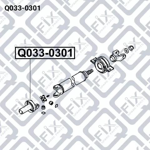 Вилка заднього карданного валу, передня Q-fix Q0330301 ціна, від 86.59 USD