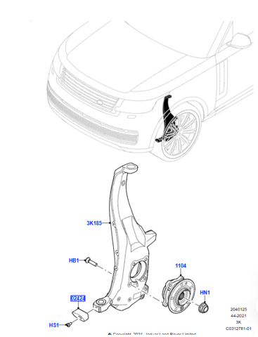 LR152786 Land Rover 