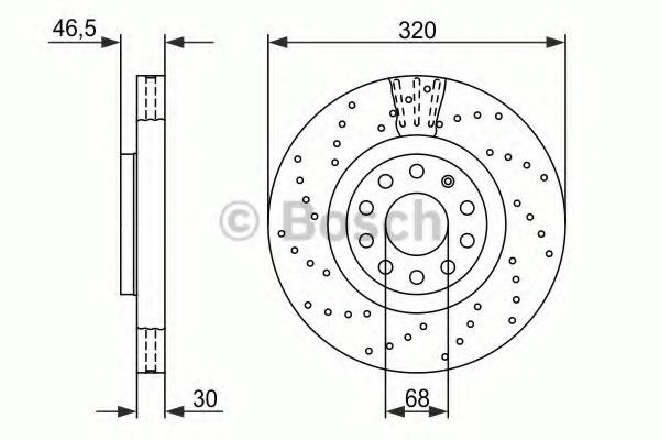 Купити 986479258 Bosch Ротор гальмівний