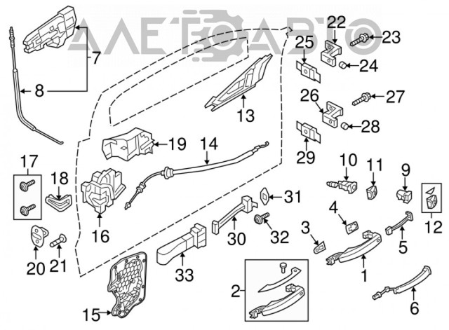 Накладка ручки дверей VAG 4H1837879BGRU ціна, від 37.54 USD