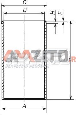 029WV2000 Mahle Original Гільза циліндра