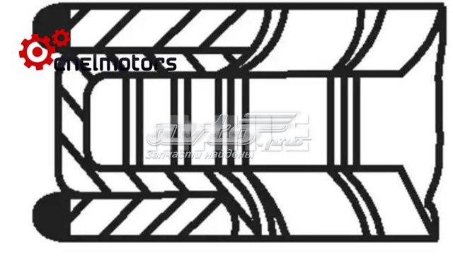 640RS001160N0 Mahle Original Кільця поршневі на 1 циліндр, STD.