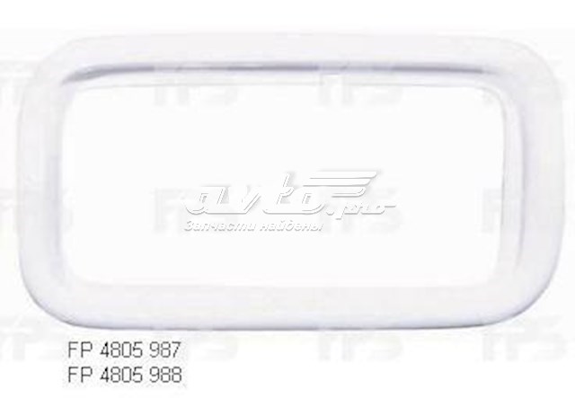 Купити FP4805987 FPS Обід (окантовка) фари противотуманної задньої, лівий