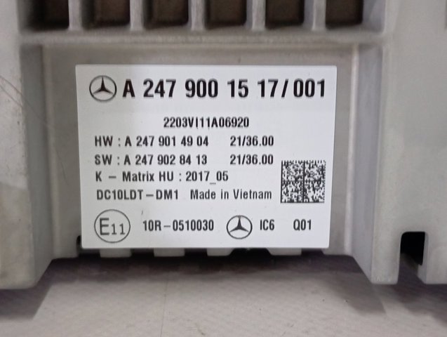Дисплей багатофункціональний Mercedes A2479001517 ціна, від 190.00 USD