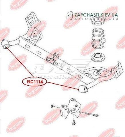 Сайлентблок задньої балки/підрамника Bcguma BC1114 ціна, від 8.18 USD