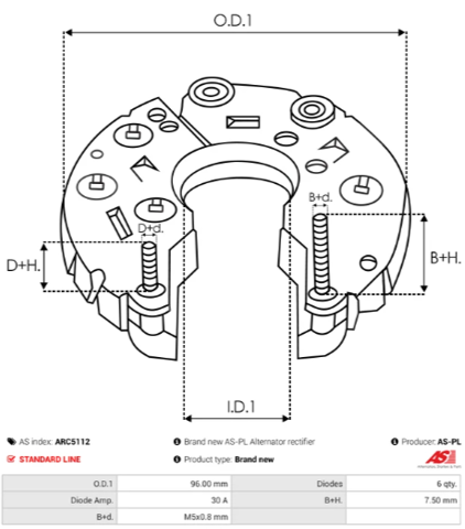 ARC5112 AS/Auto Storm Діодний випрямляч