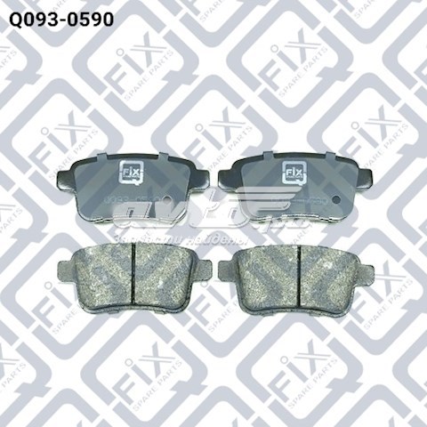 Q0930590 Q-fix Колодки гальмівні задні, дискові