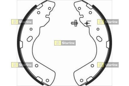 Колодки гальмові задні, барабанні Starline BC08450 ціна, від 49.19 USD