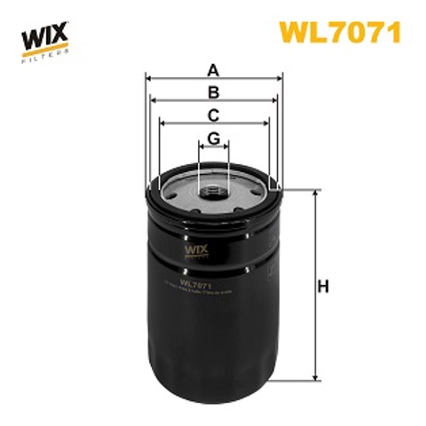 Масляний фільтр двигуна WIX WL707112 ціна, від 4.57 USD