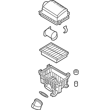 Корпус повітряного фільтра 28110F2450 Hyundai/Kia