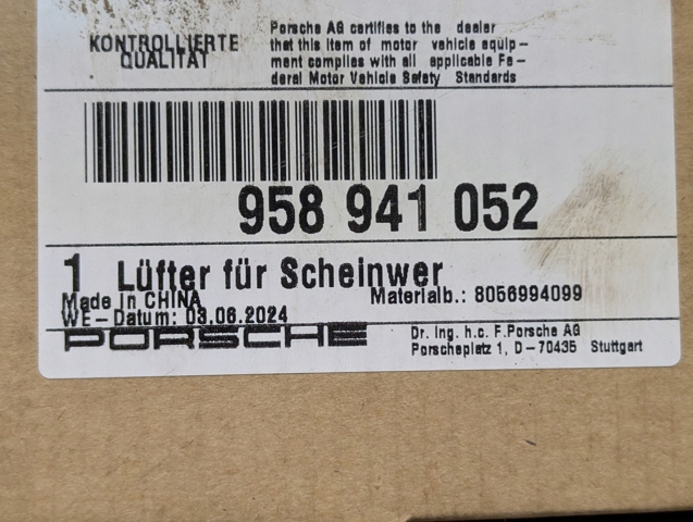  958941052 Porsche