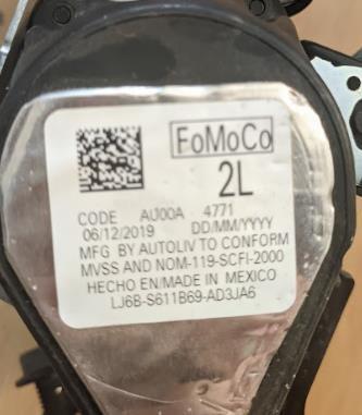 Пасок безпеки задній лівий Ford LJ6Z78611B69AC ціна, від 15.01 USD