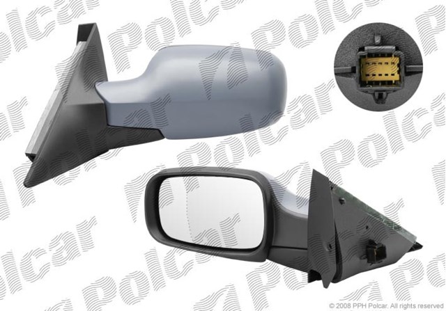 Ліве бокове дзеркало 6071515E Polcar