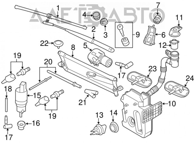 Бачок омивача лобового скла FPS FP7430101 ціна, від 32.41 USD