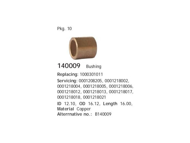 Втулка стартера Cargo 140009 ціна, від 0.69 USD