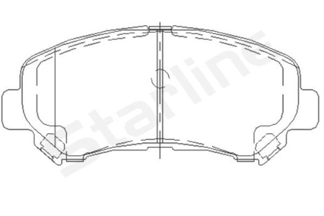 Гальмівні колодки Starline BDS502 ціна, від 26.32 USD