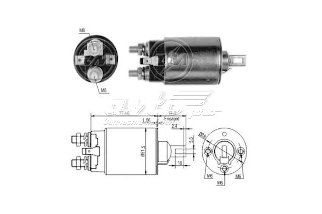 Реле втягуюче стартера NISSAN 2334304E10