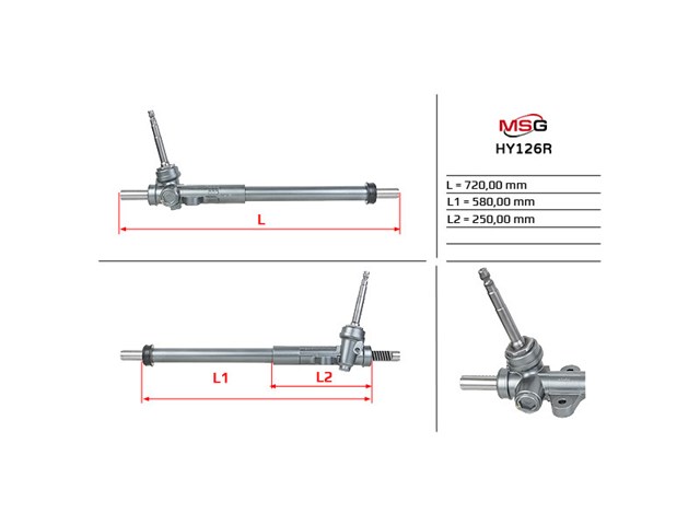 HY126R MSG Rebuilding Рейковий рульовий механізм
