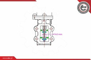 Клапан EGR, рециркуляції газів 14SKV200 SKV